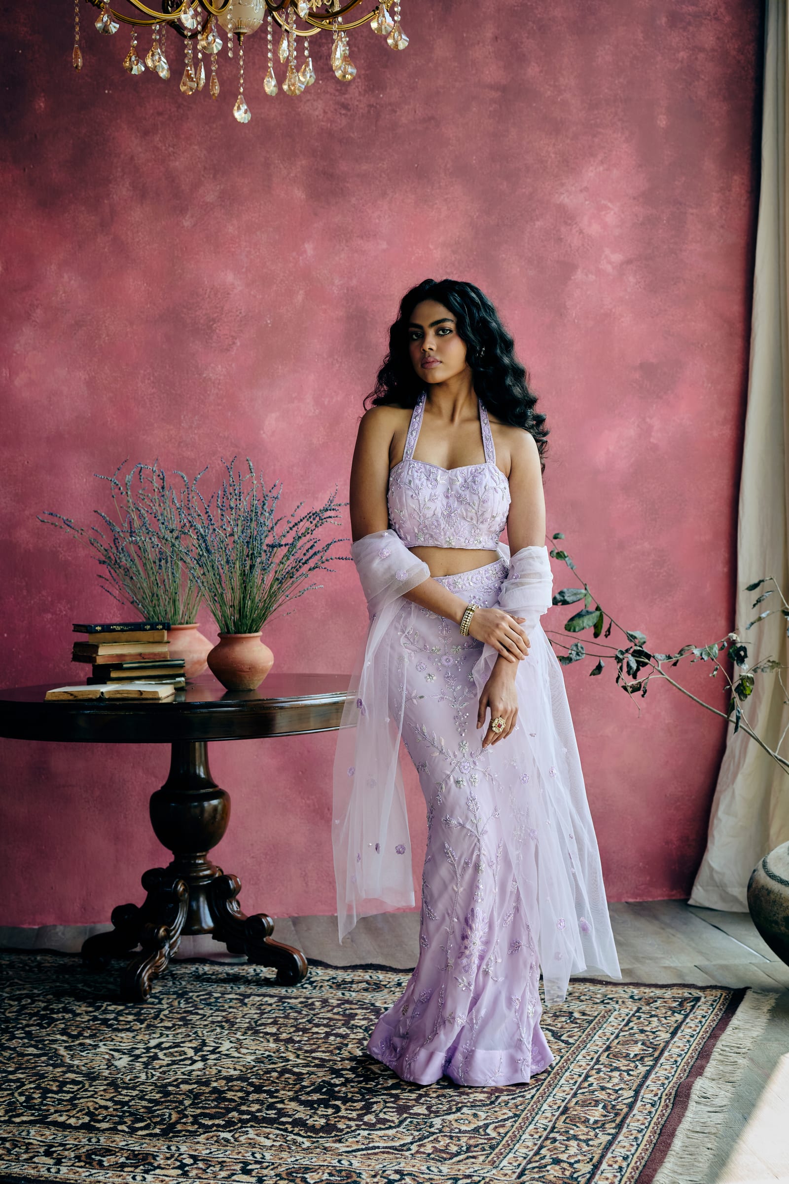 Ivory Zardozi Lehenga Hover