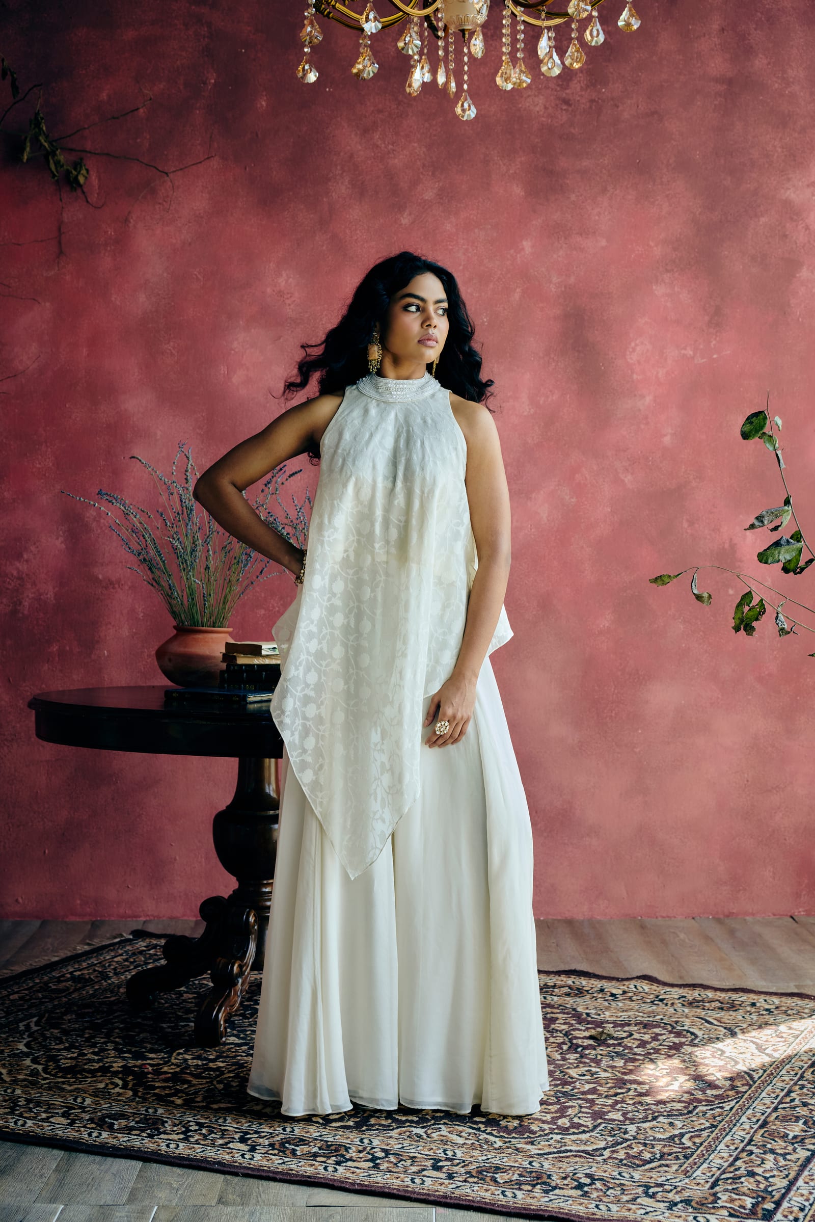 Lehenga dupatta draping styles